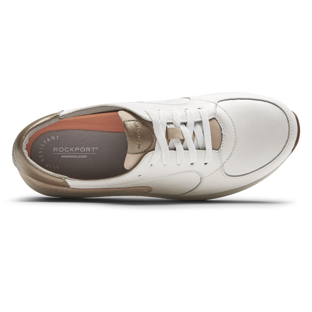 Rockport Singapore Womens Sneakers - Trustride ProWalker White - GO0316489